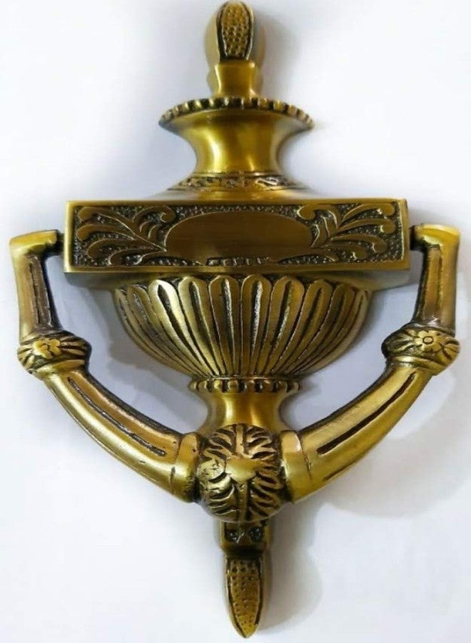 BRASS INDIA براس إنديا - مطرقة باب عتيقة فاخرة من النحاس الأصفر 7 بوصات × 4 بوصات | مصنوعة بالكامل من النحاس الأصفر | رقم الموديل: 961 | - Image 3